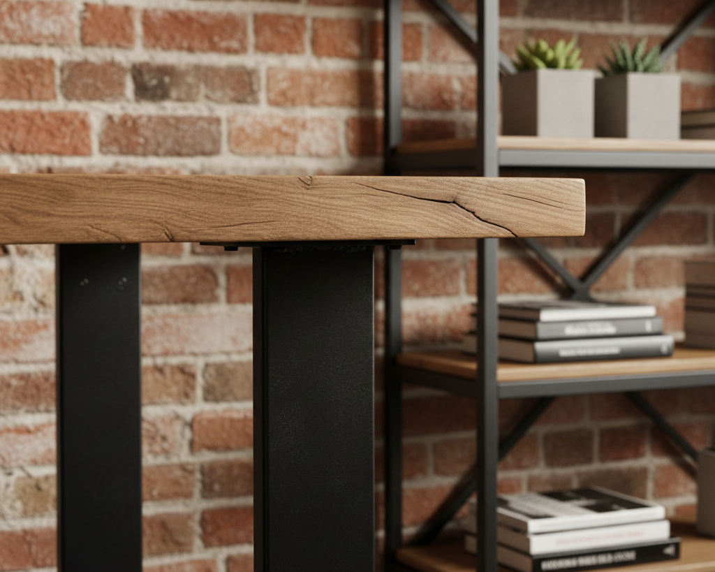 Styl industrialny w domowym wydaniu - jak połączyć metal, drewno i technologię?